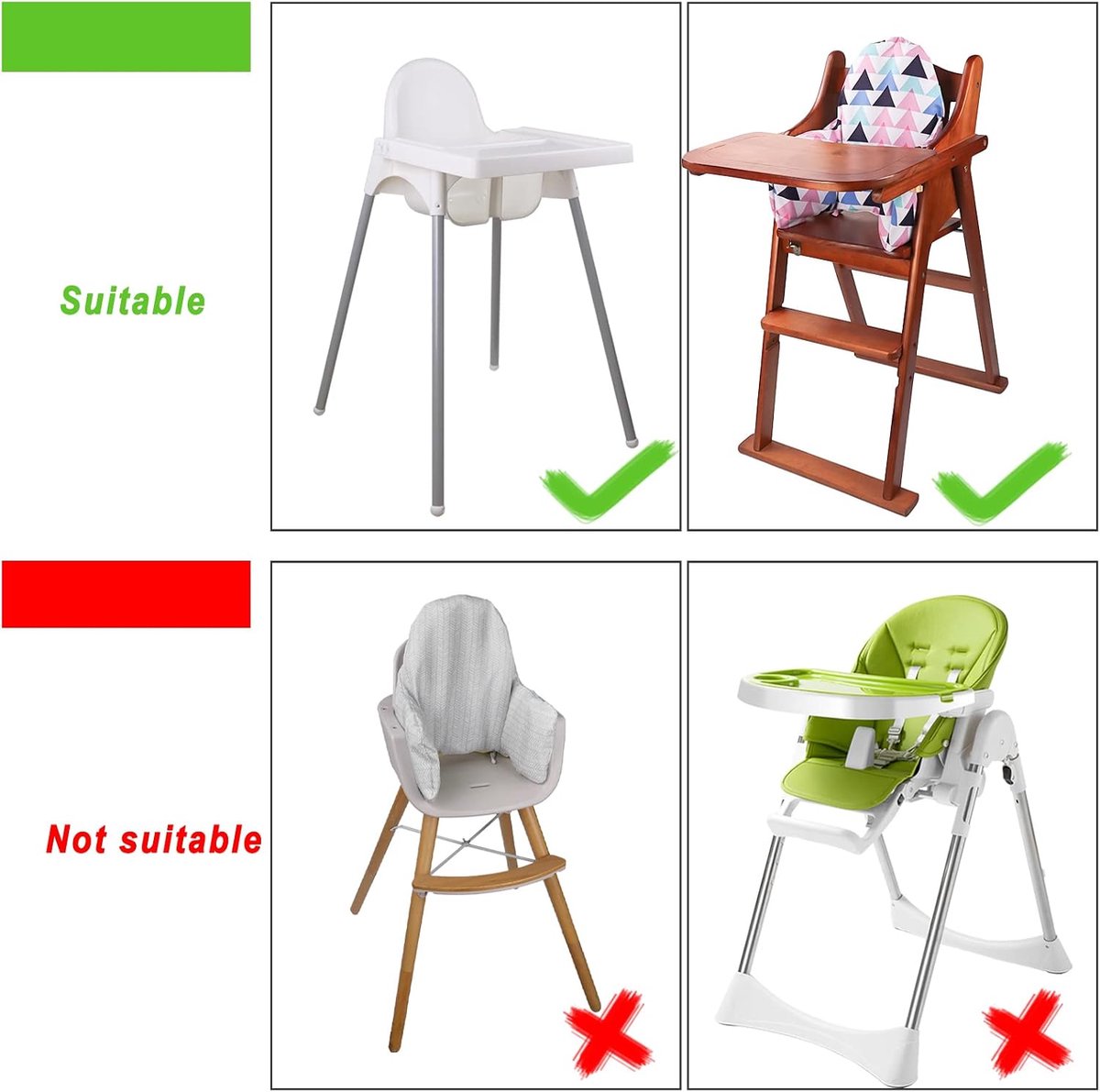 Kinderstoelkussen - Zitverhoger - Comfortabel Eten - Opblaasbaar - 18 x 265 cm - Kleurrijke Driehoek