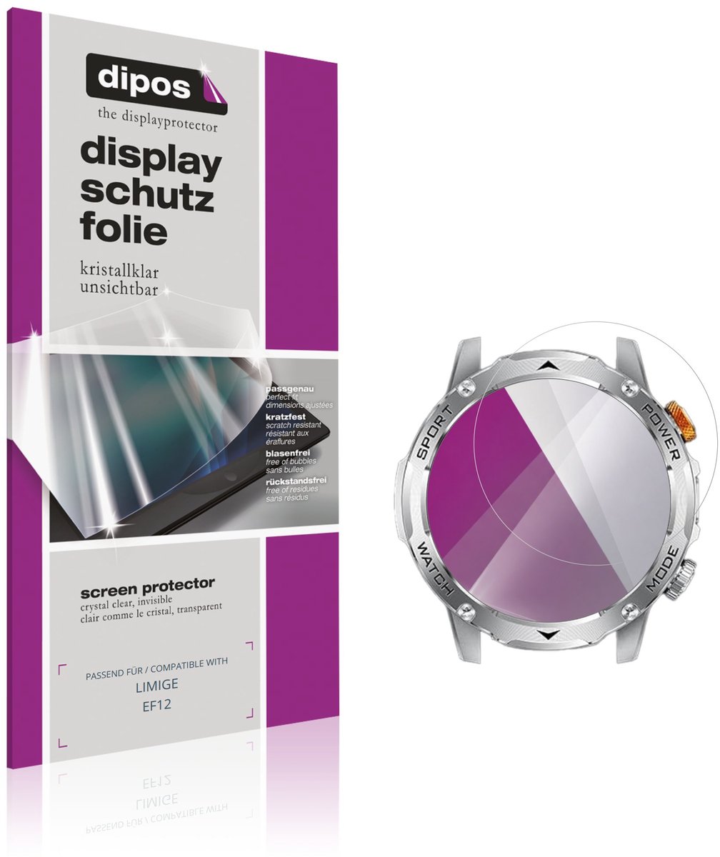 dipos – 6x Beschermfolie geschikt voor LIMIGE EF12 | Krasbestendige & heldere Screenprotector Ultra-Thin
