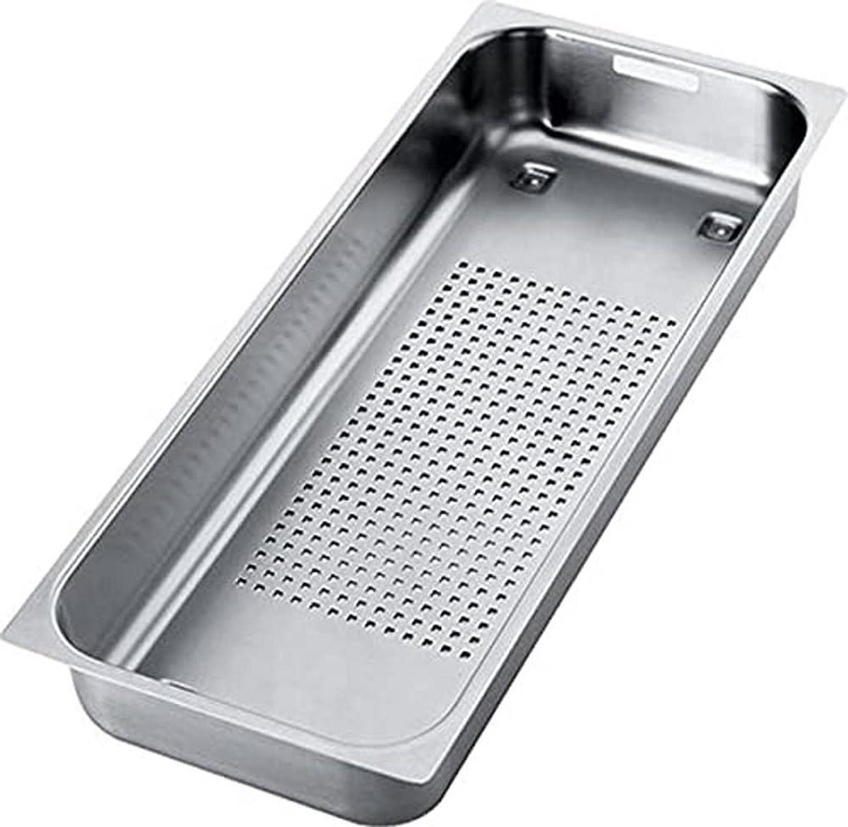 Inzetbak Spoelbak - Keuken Accessoire - Keuken Organisatie - Roestvrij Staal - 41x17 cm - Zilverkleurig