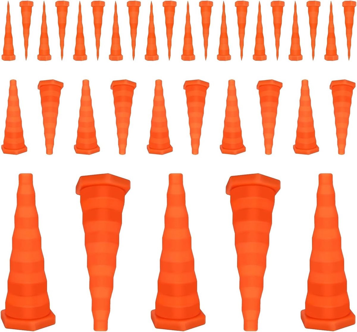 Tapered Rubber Plugs Set van 35 Stuks - Grote, Middelgrote en Kleine Silicone Bungs voor Gaten, Hydraulische Oliedichtingen voor Irrigatie en Bescherming