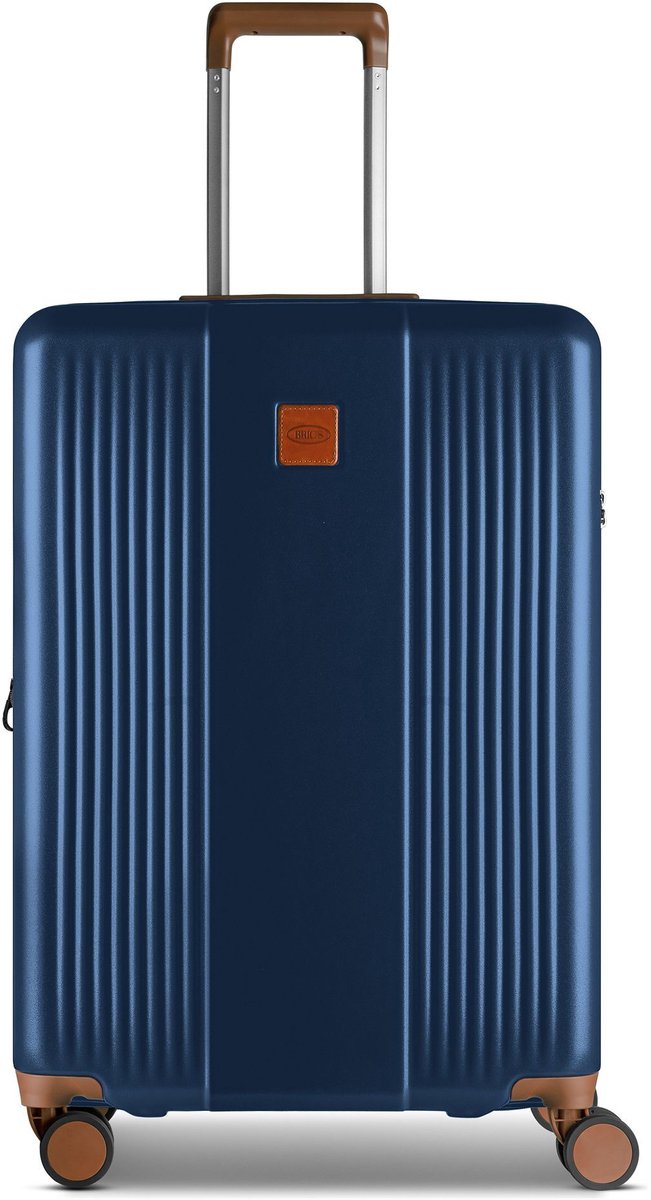 Bric's Ferrara 4 wielen Trolley M 69 cm met uitbreidingsplooi - Harde bagage - TSA slot - navy blue