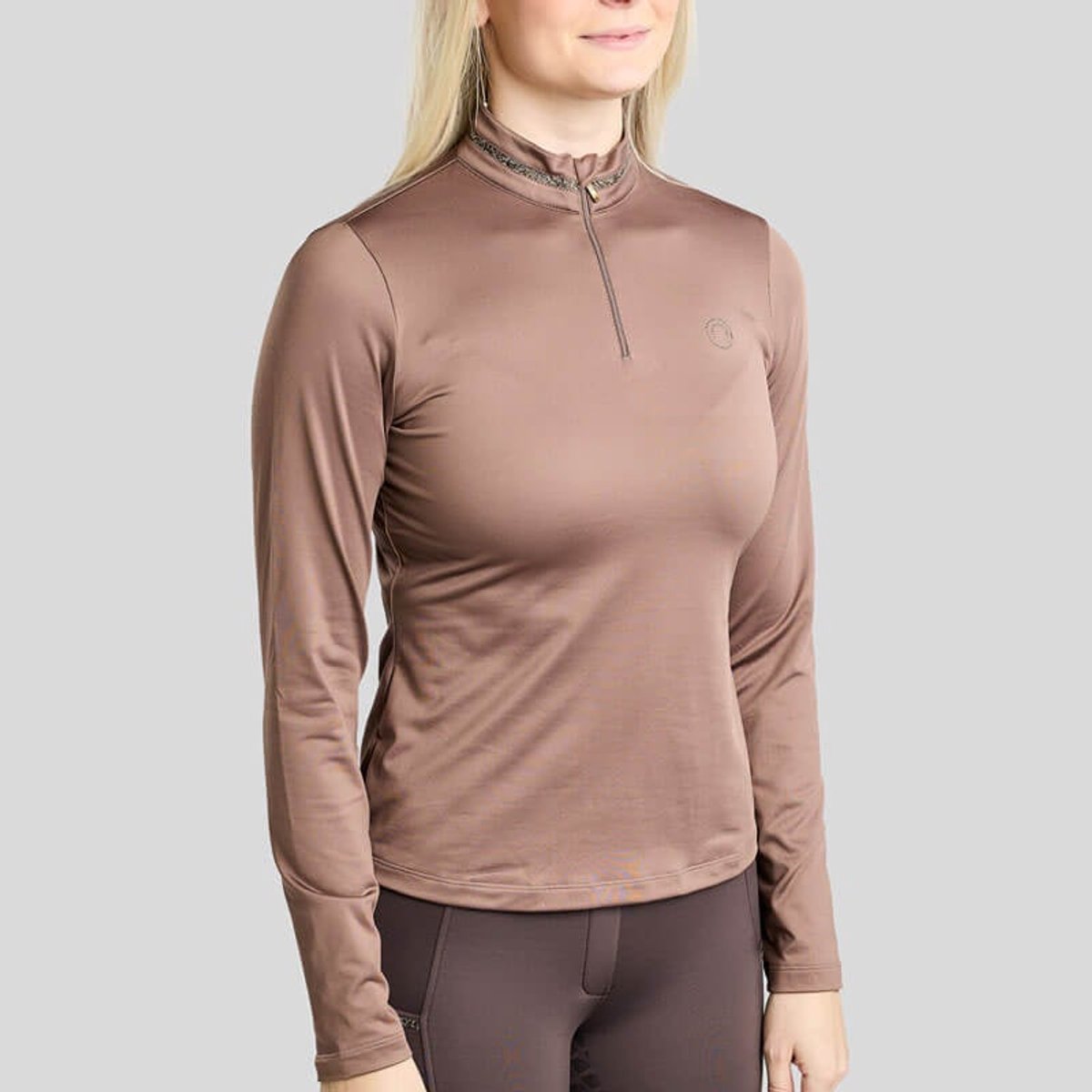 Longsleeve Montar MoVeronica Crystal Nougat Brown - M