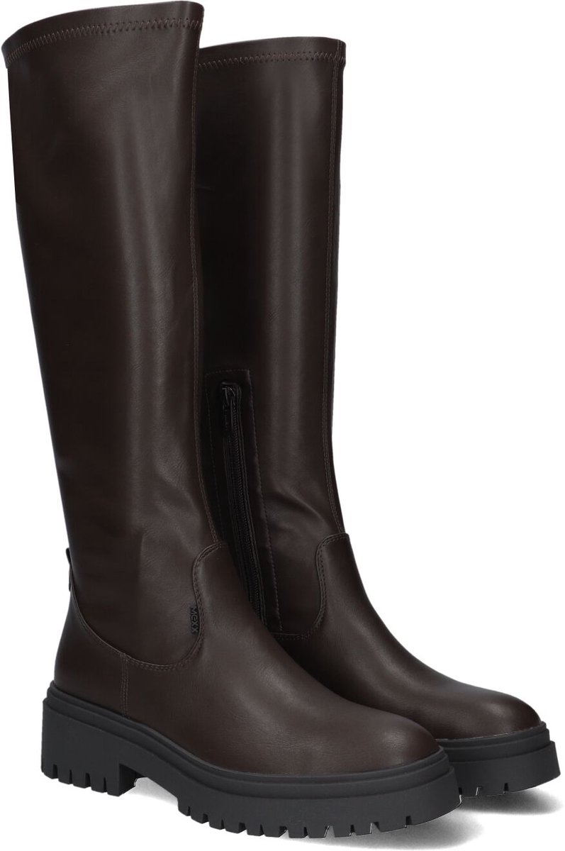 Mexx Phaedre Keto Laarzen - Leatherlook - Dames - Bruin - Maat 42