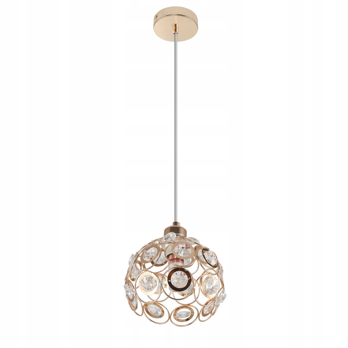 Florence Hanglamp Kristal Rosé Goud E27 Ø20cm