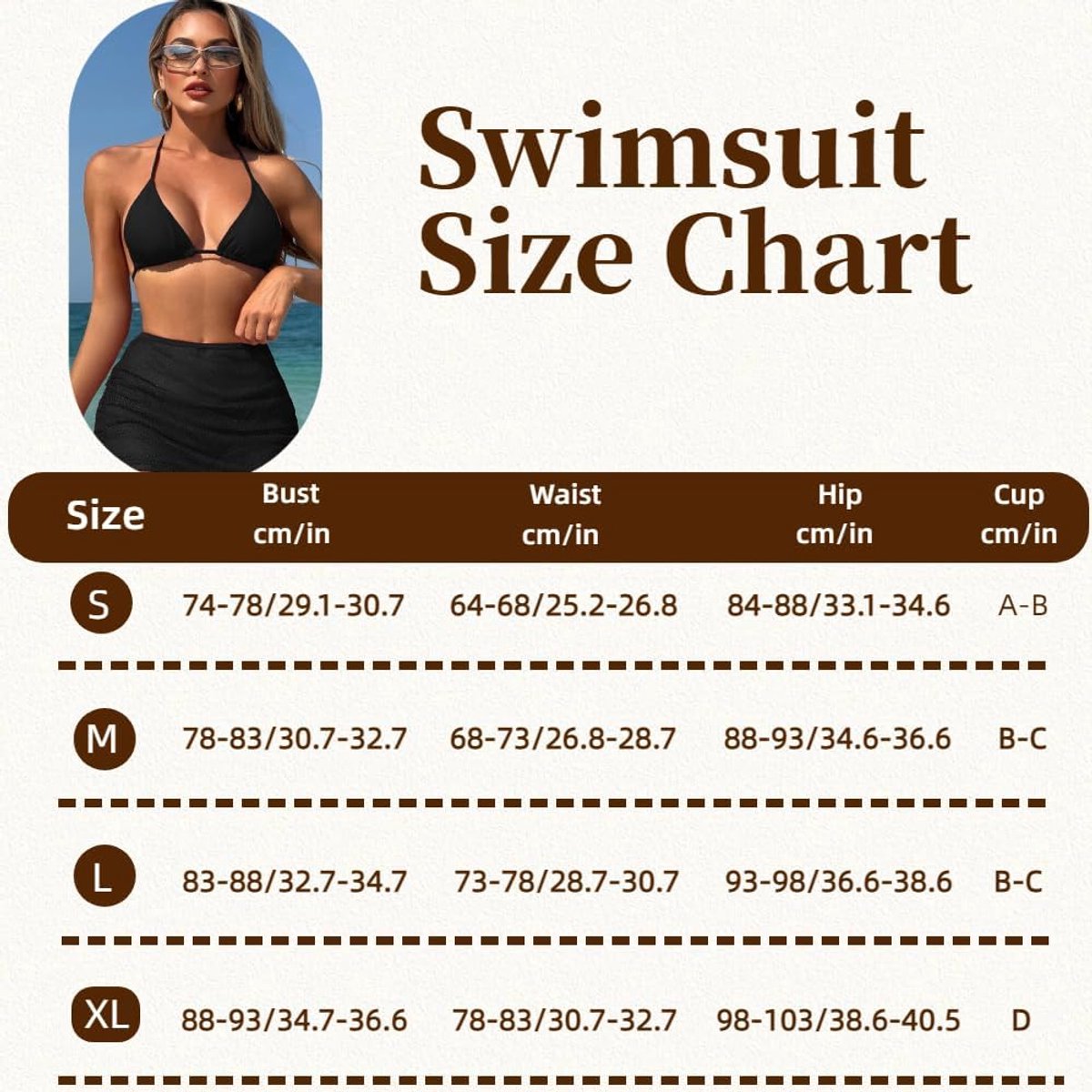 Bikini's voor dames, push-up bikini, tweedelig, beha en broekje, hoge taille, basic, voor dames, tweedelig, driehoekig, gevoerd, Braziliaanse tops, badpak met bekleding