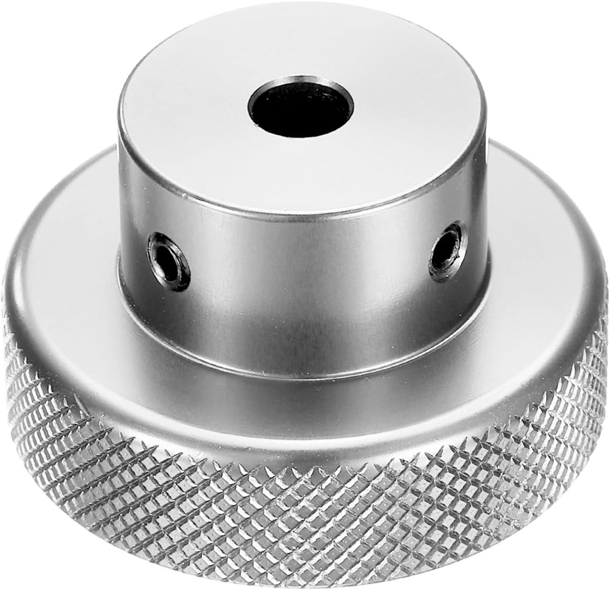 Geanodiseerde handwiel van aluminiumlegering 5 mm boring 40 mm OD gekartelde knop draaigreep met sleutel voor freesmachine draaibank schuifplatform