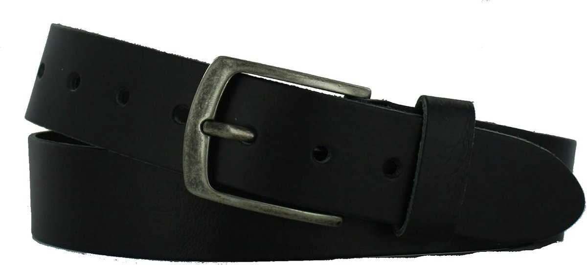 Riem 4cm | Splitleer Vrouwen/Mannen | Kleur: Roodbruin | Riemmaat: 115 (totale lengte: 130cm) | 100% Echt Leer | Nikkelvrije gesp