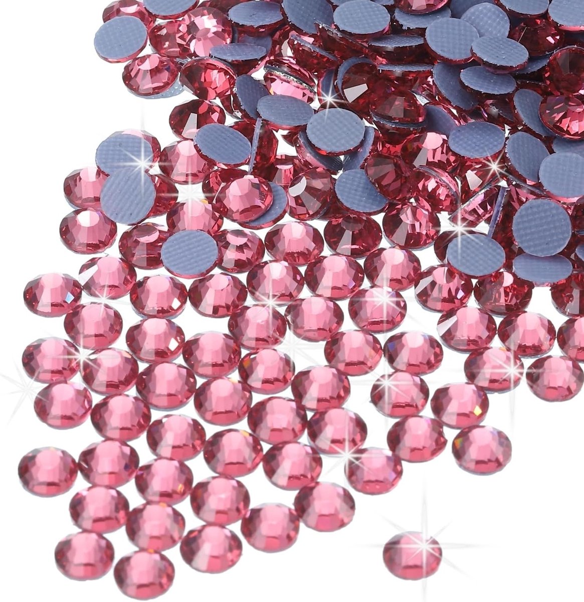 Strassteentjes, platte rug, kristalglazen stenen voor knutselen, kleding, doe-het-zelf decoratie, SS12, 3,2 mm, 1440 stuks