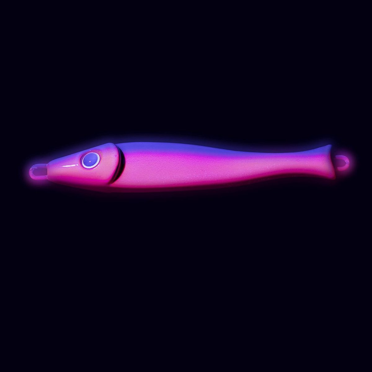 Premium Big Head Pilker visaas voor zeevissen, kunstaas voor grote dieptes in Noorwegen in klassieke vorm, scherpe en stabiele borrelhaken, zwart/rood, 300 g