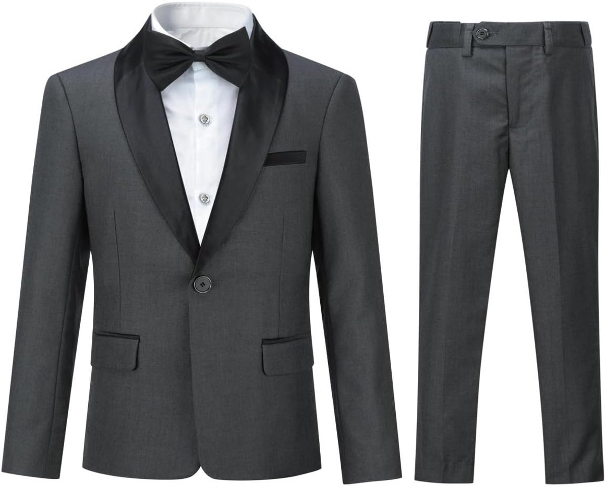 Tweedelig kostuum voor jongens, omslagdoek, één knoop, elegante en comfortabele bruiloftsbanket jurk