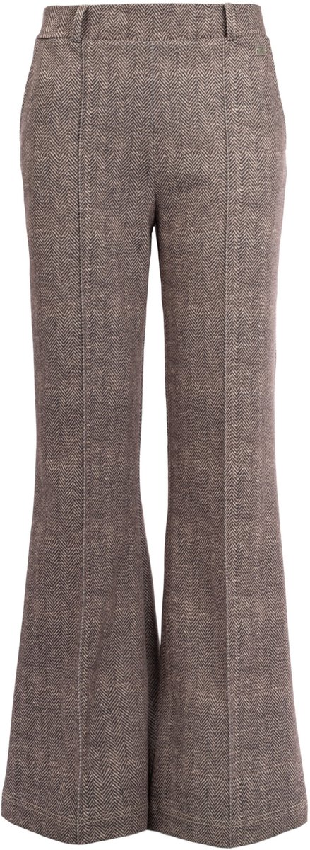 TQ Amsterdam Broek Alex Herringbone 26fw 00tq092ae Dark Brown Dames Maat - S