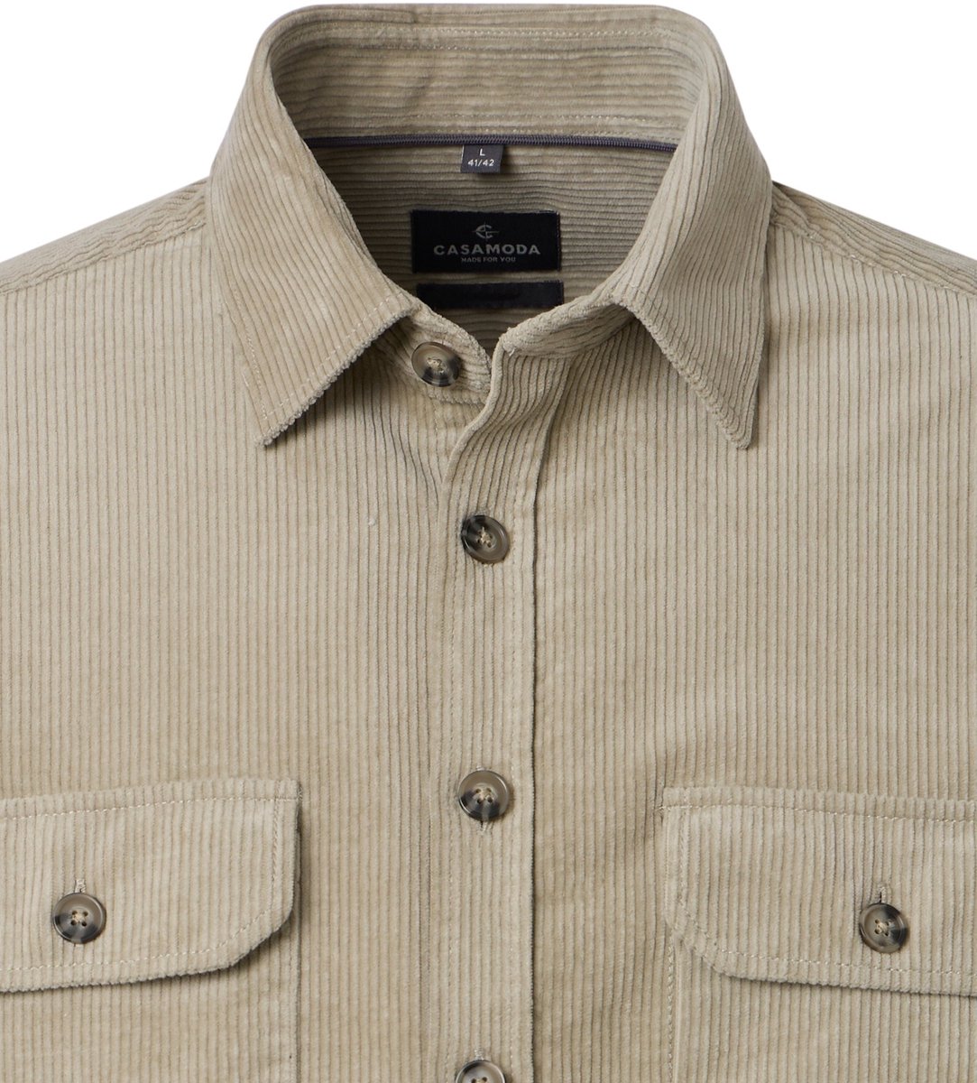 CASA MODA comfort fit overshirt - beige