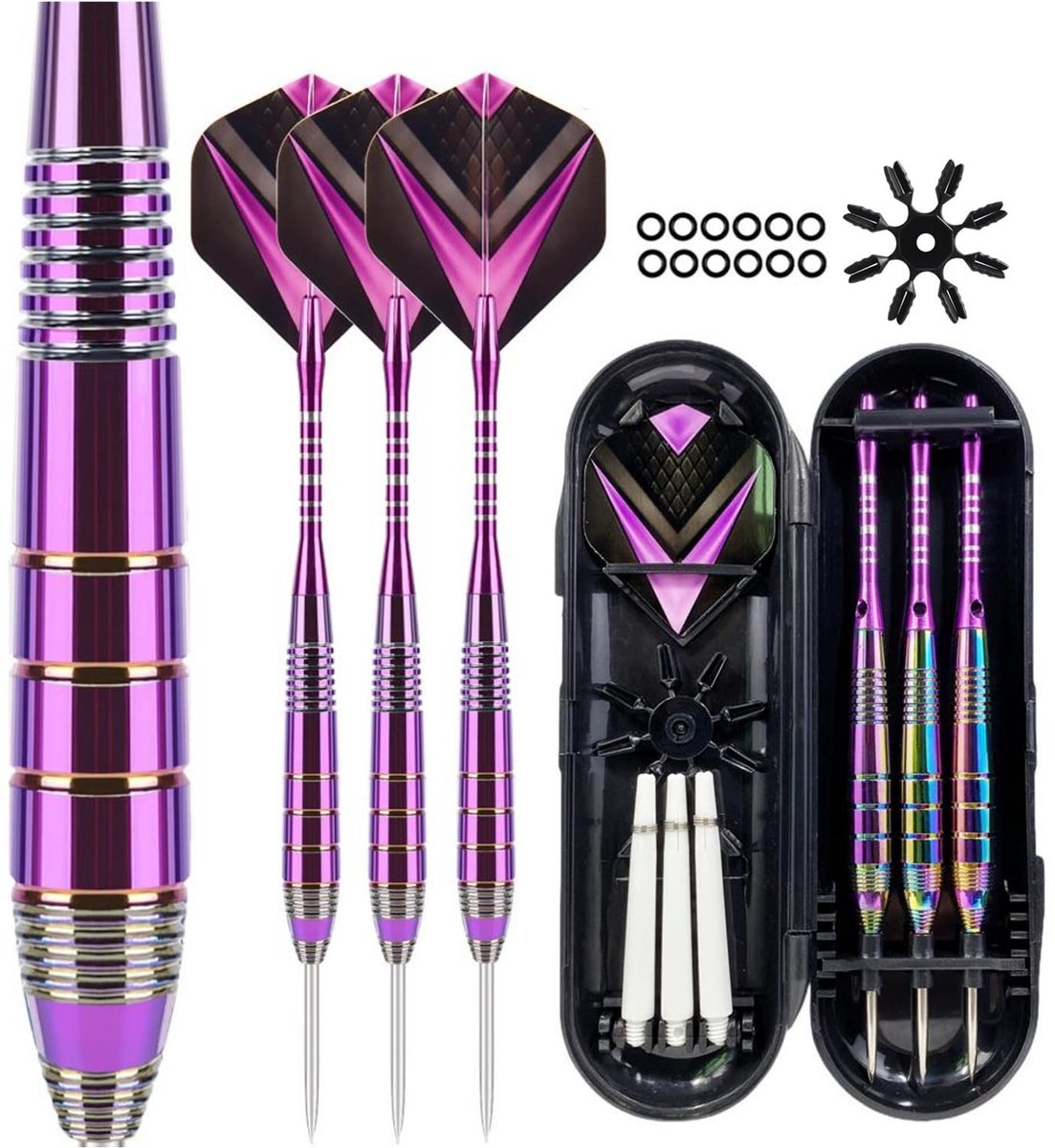 SolidKeus - Professionele Darts Set met 3 Darts en Opbergtas
