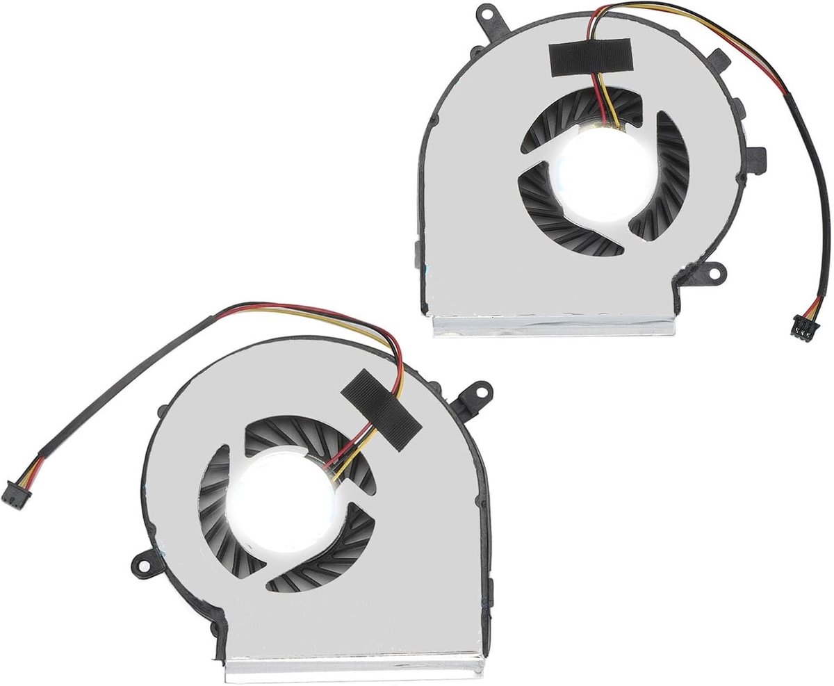 Krachtige CPU en GPU Koelventilator Set voor Gaming Laptops, Geschikt voor GE62, GE72, GL62, GL72 en Meer, 3Pin 3 Draad Koeling