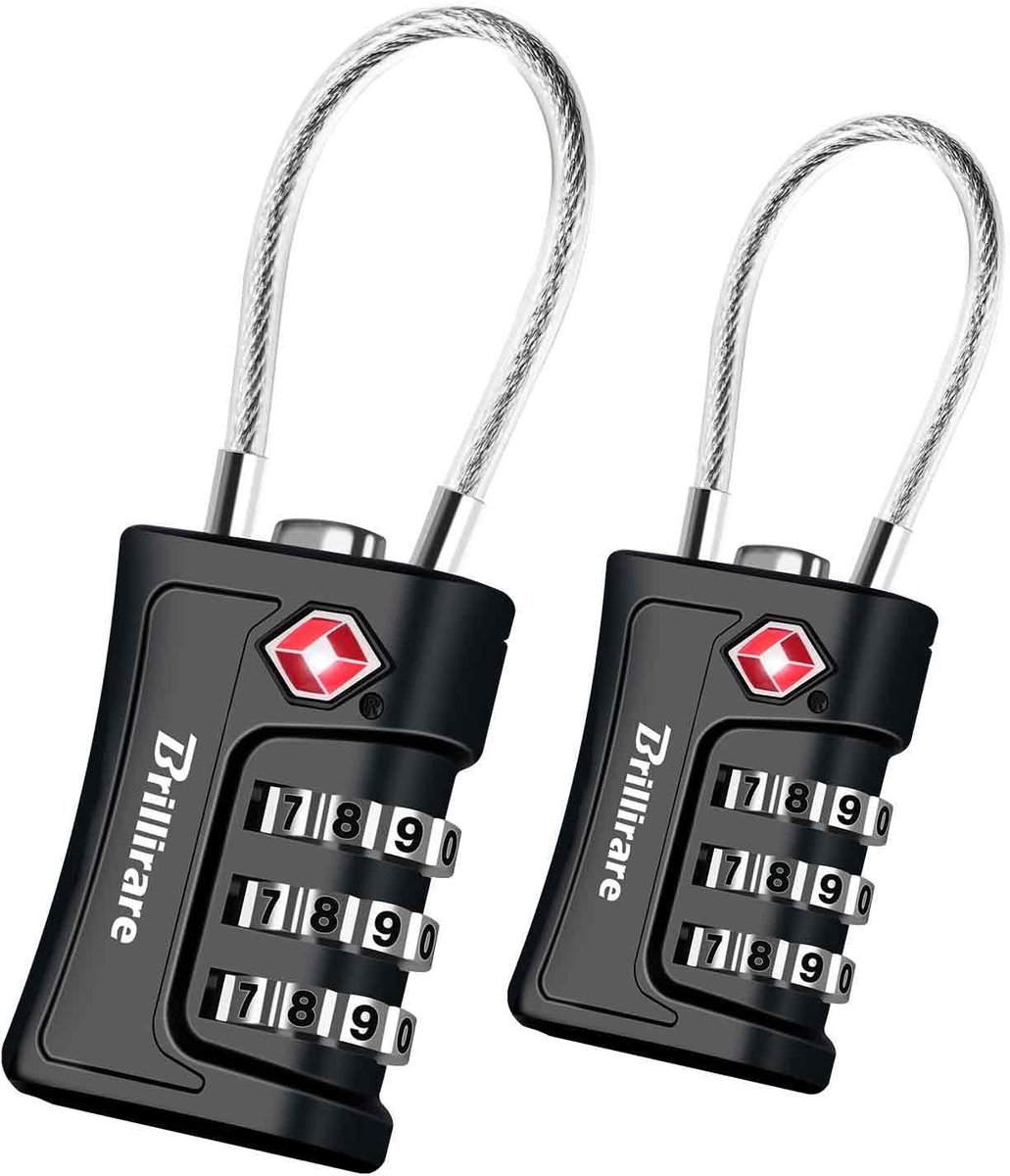 SolidKeus - 2 Stuks TSA Goedgekeurde Combinatieslot