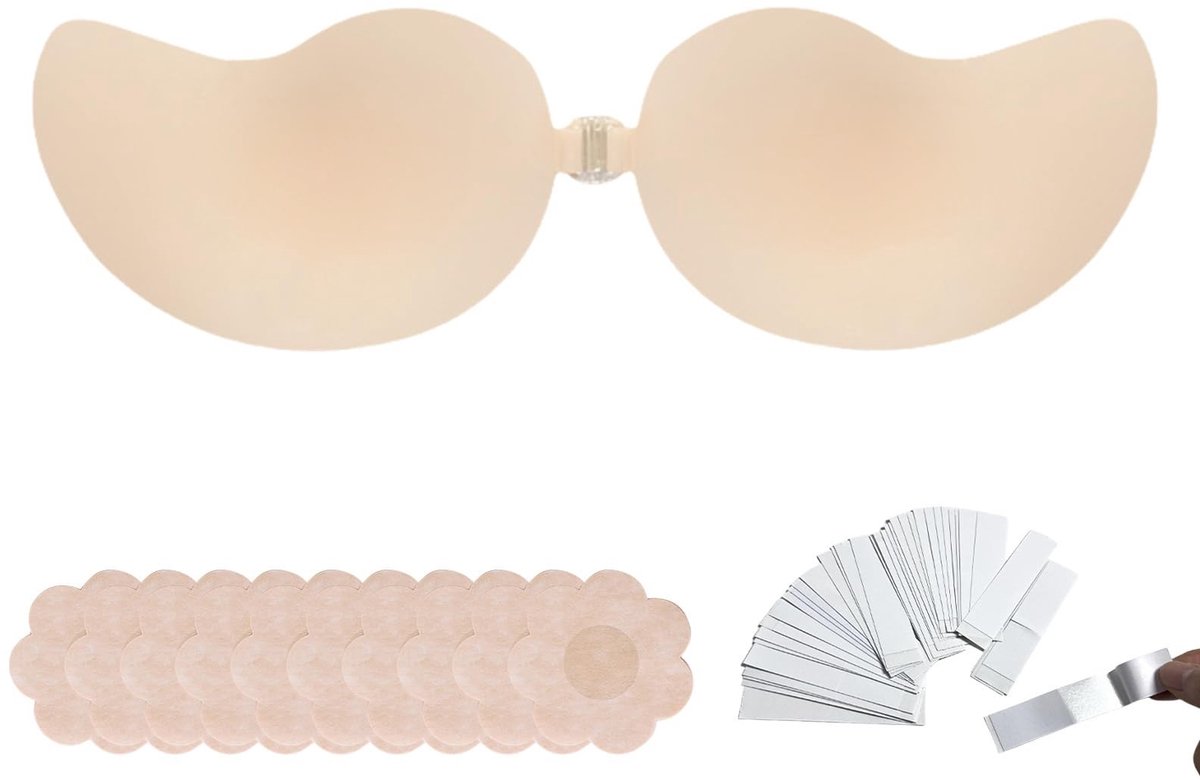 SolidKeus - Strapless Push-Up Bh met Zelfklevend Gel voor Dagelijks Gebruik