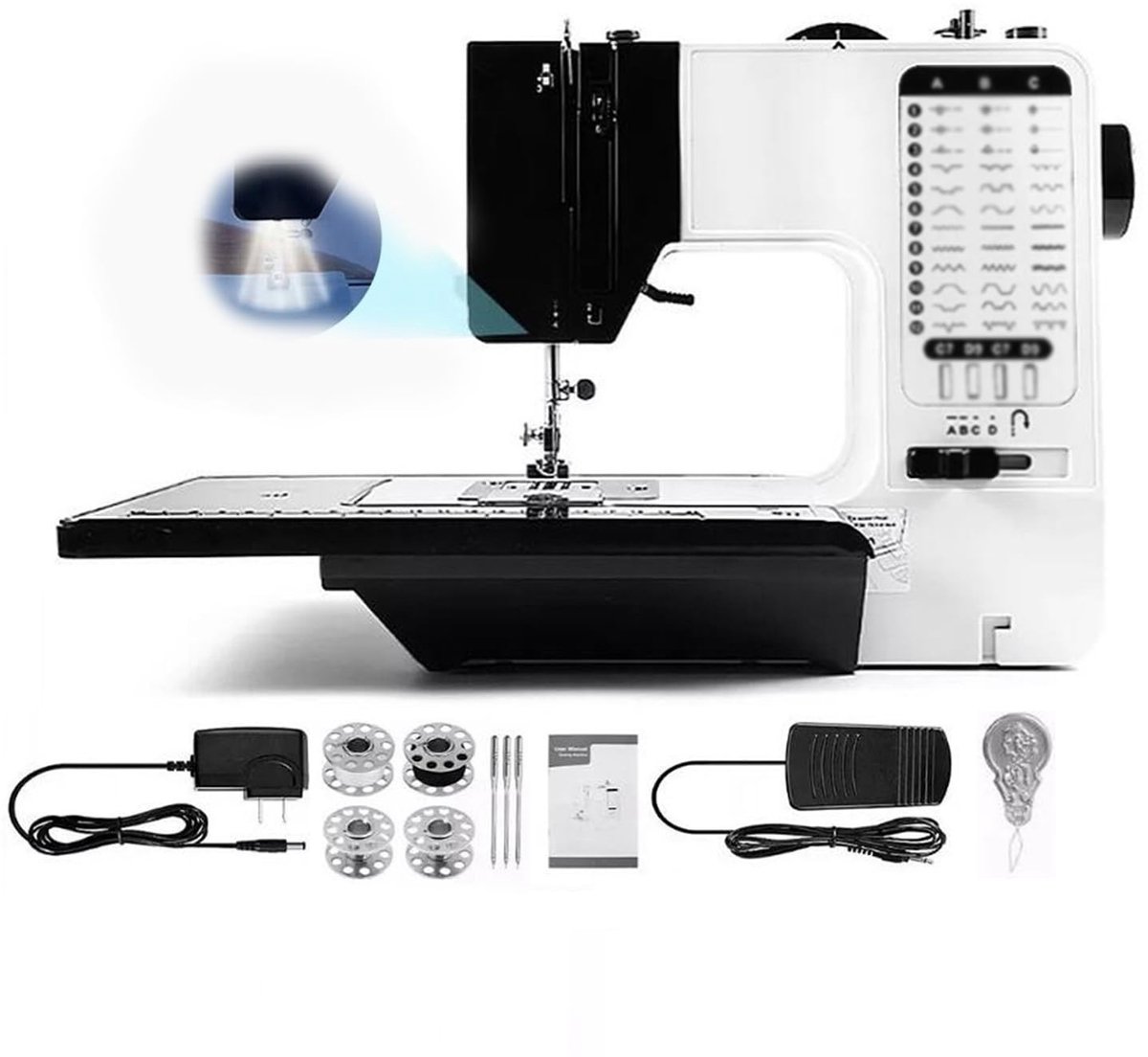 Omgoods - Naaimachine voor Beginners met 38 Steken