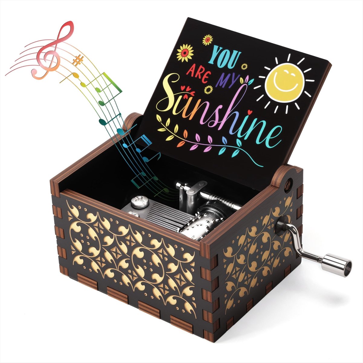 Omgoods - Retro Muziekdoos met 'You Are My Sunshine' Melodie