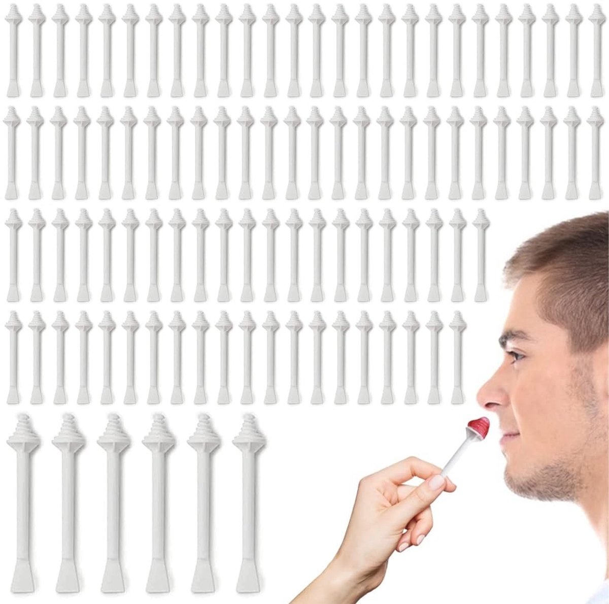 Omgoods - Set van 100 Neuswax Sticks voor Neushaarverwijdering