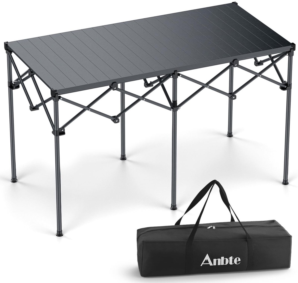 Omgoods - Opvouwbare Campingtafel 122 x 60 x 74 cm met Draagtas