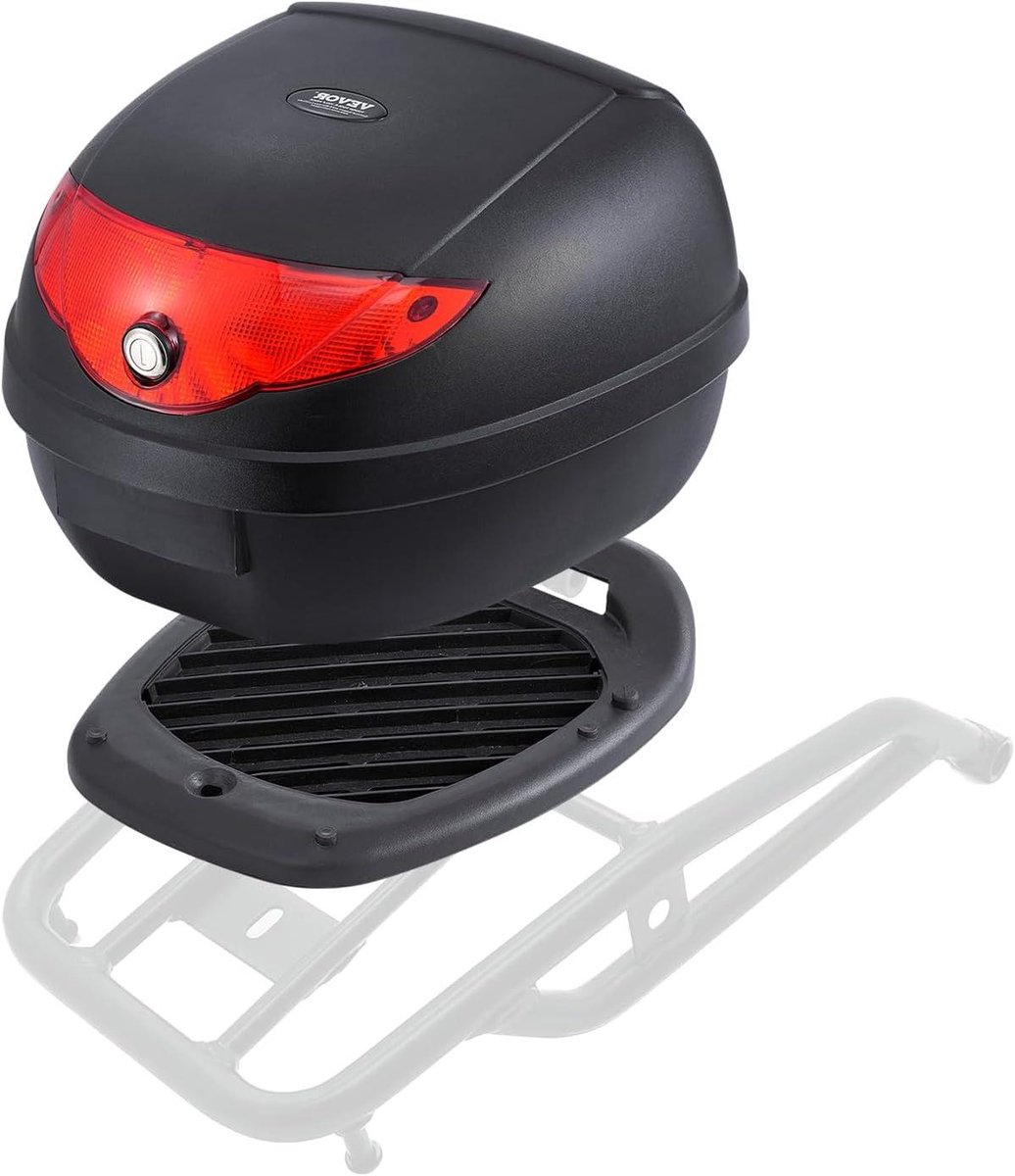Motorfiets Topkoffer - Motorstaartdoos - Reizen en Opslag - Slagvast PP Materiaal - 24 Liter - Zwart