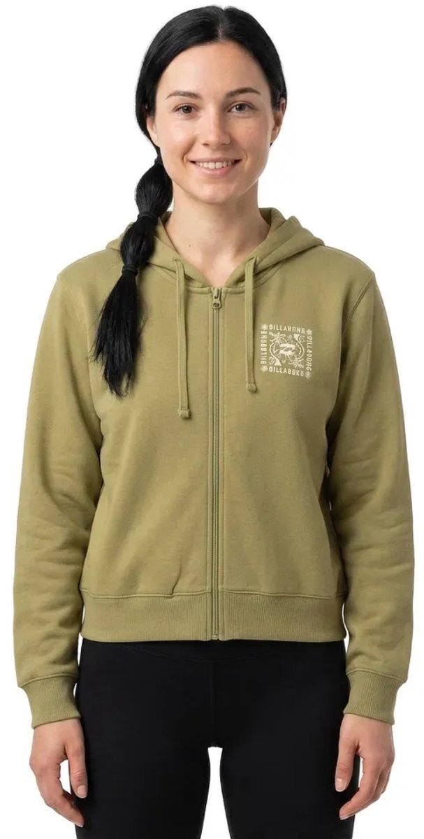 Billabong Always Looking Sweatshirt Met Rits Groen XS Vrouw