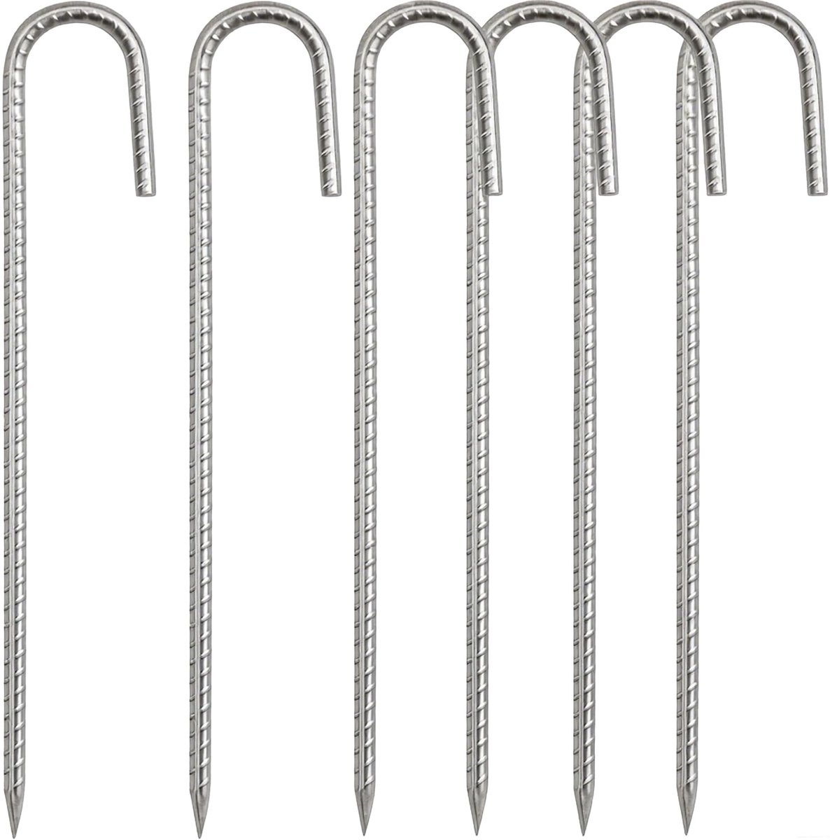 SolidKeus - Heavy Duty Stalen Tent Pegs, Set van 6