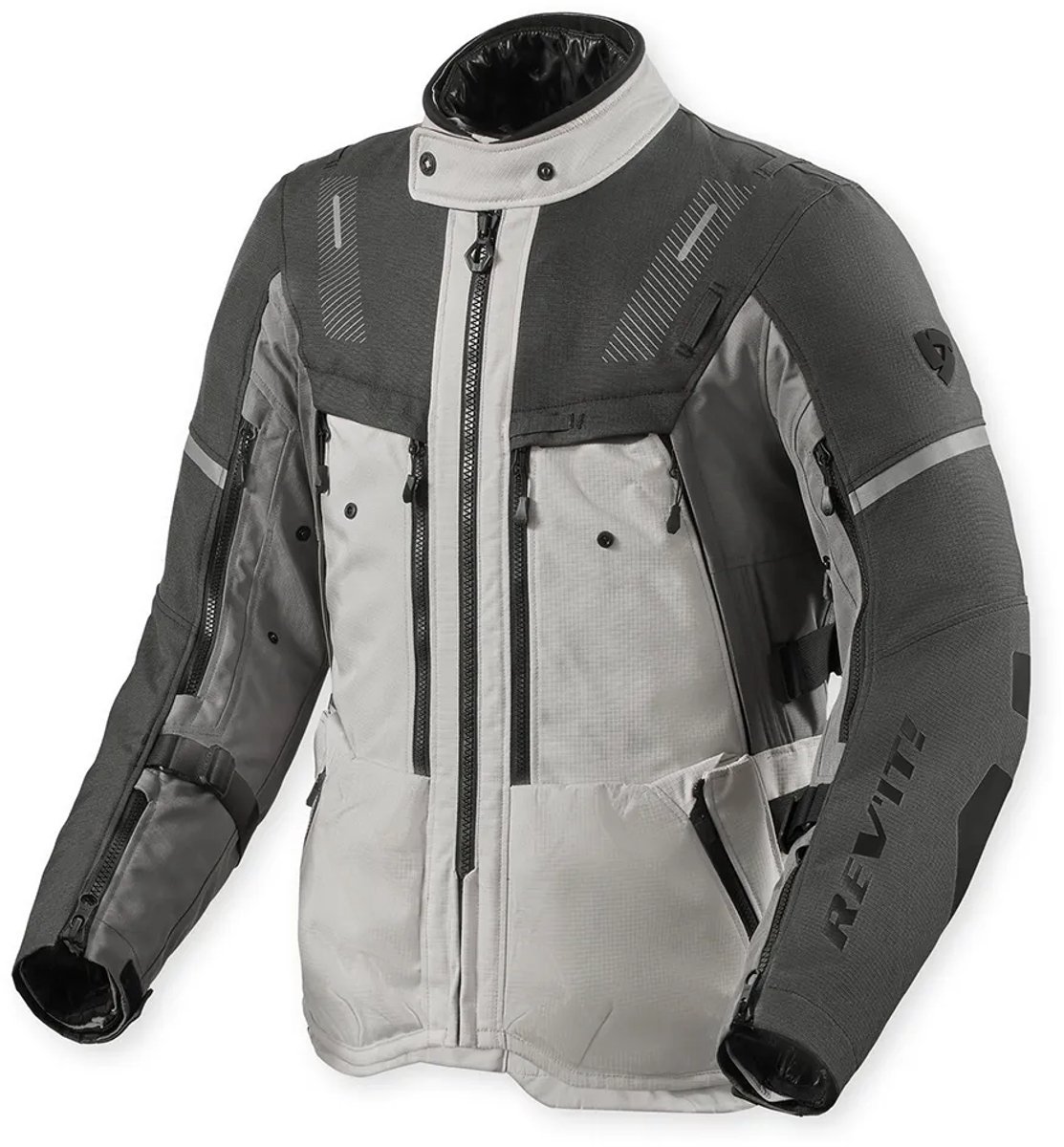 REV’IT! Sand 5 H2O Zilver Antraciet Motorjas - Maat XXXL - Jas – foto 3
