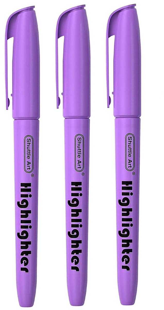 SolidKeus - 3-Pack Paarse Chisel Tip Markers
