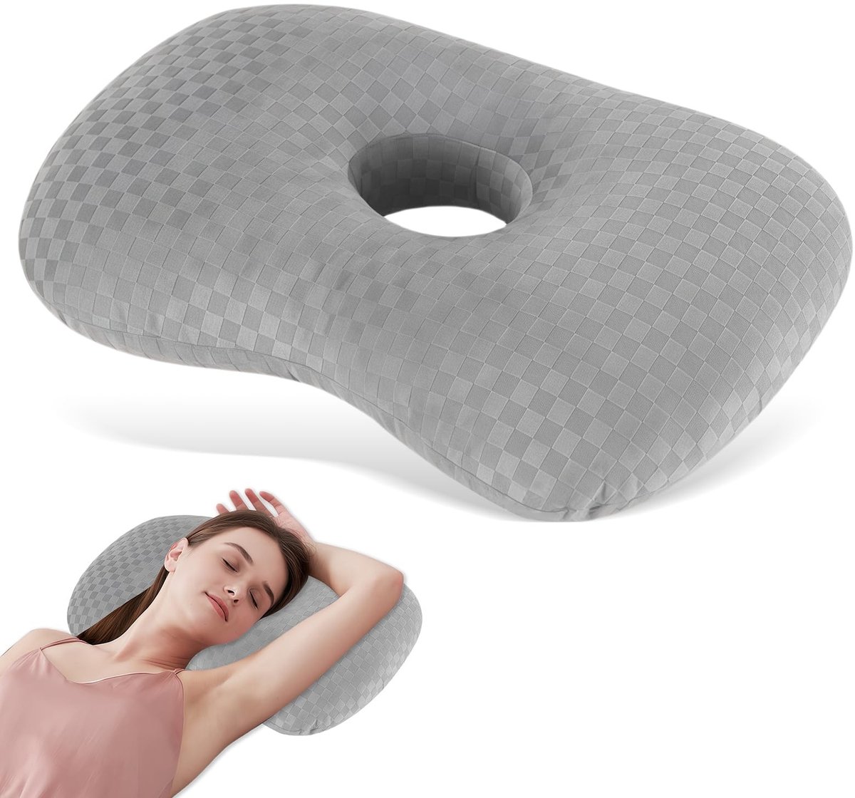 SolidKeus - Ergonomisch Donut Kussen voor Oorpiercingen