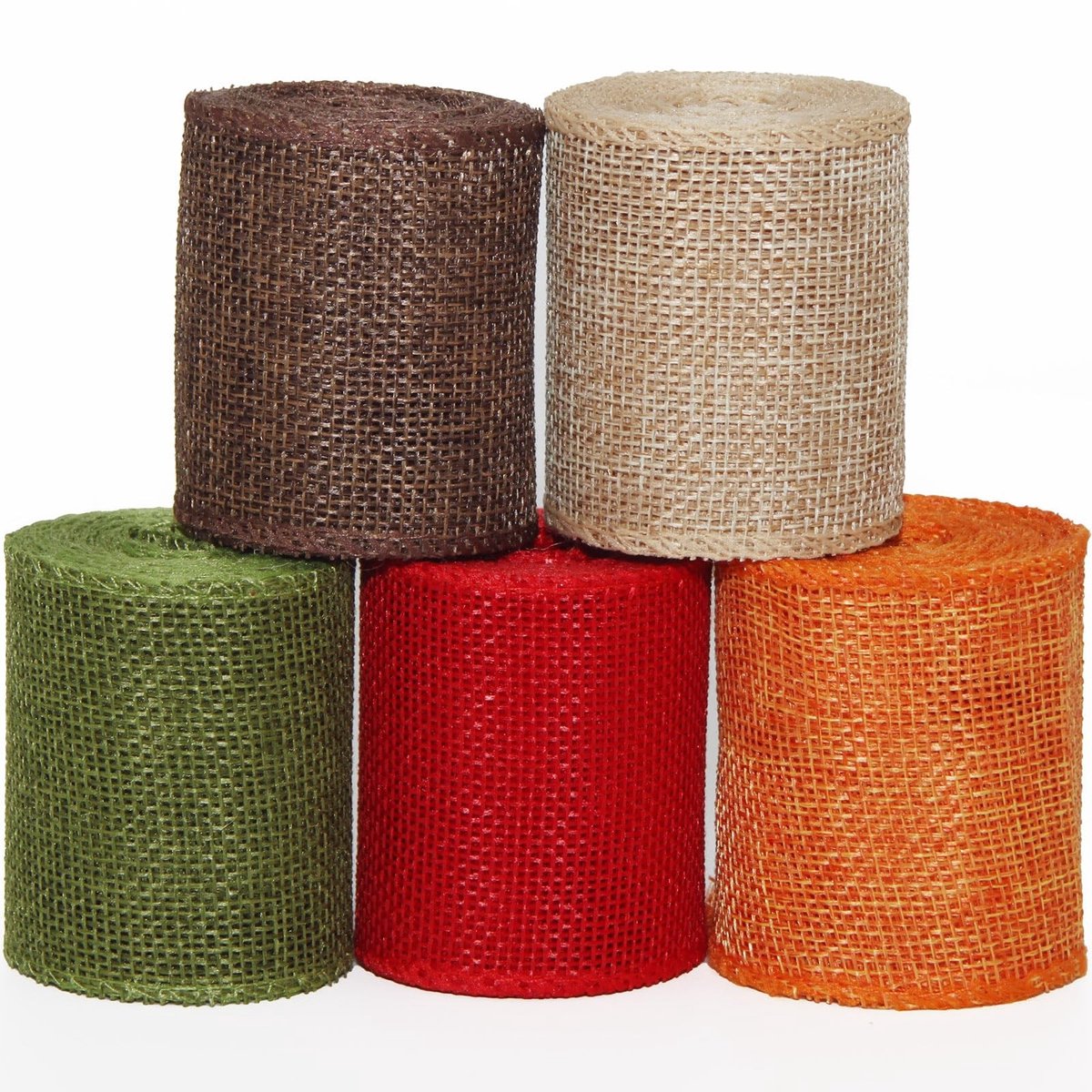 SolidKeus - Set van 5 Jute Ribbons van 6 cm Breed voor Cadeaus en Decoraties
