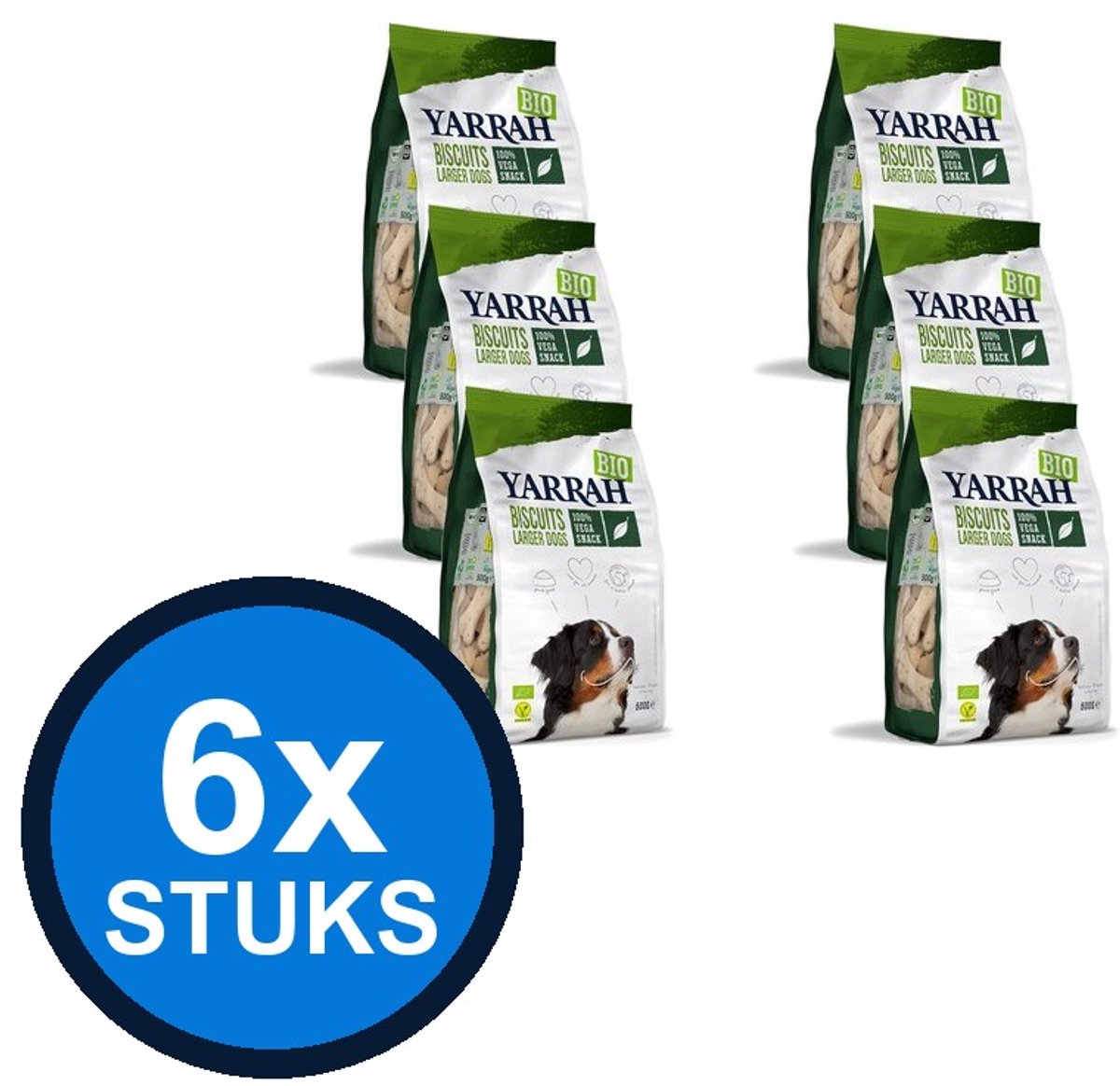 6x Yarrah dog bio multi biscuits vega 500gr