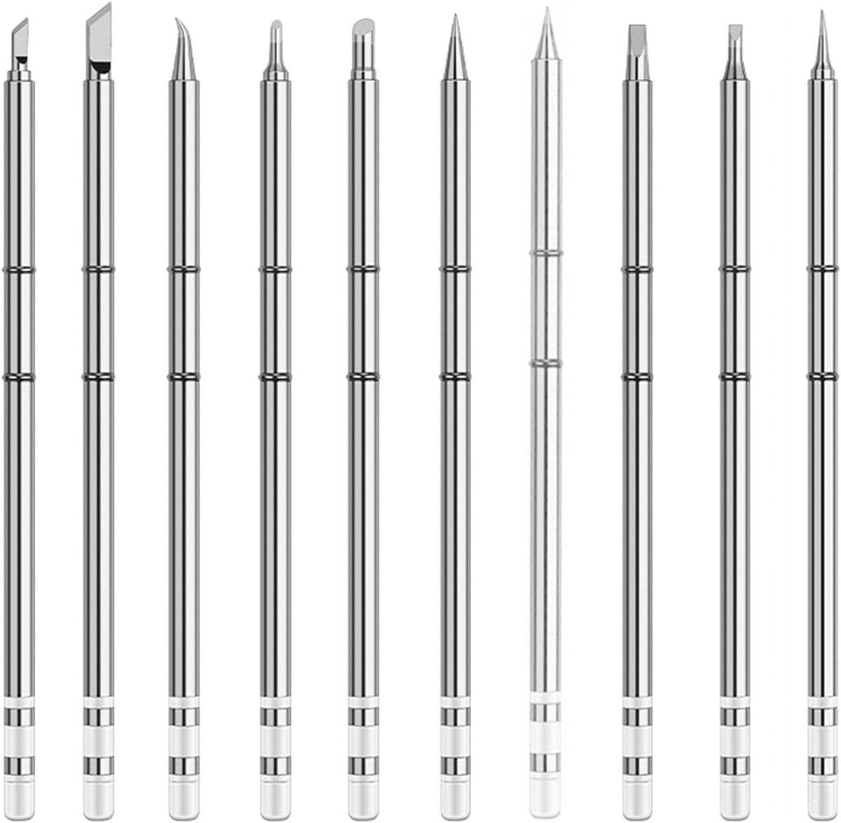 Soldeerbout Tips, 10Type soldeer Tips T12-C4 BC2 BL K KU D24 D4 JS02 I ILS Vervanging Tip voor FX-951 FX-950 FM-203 Rework Station