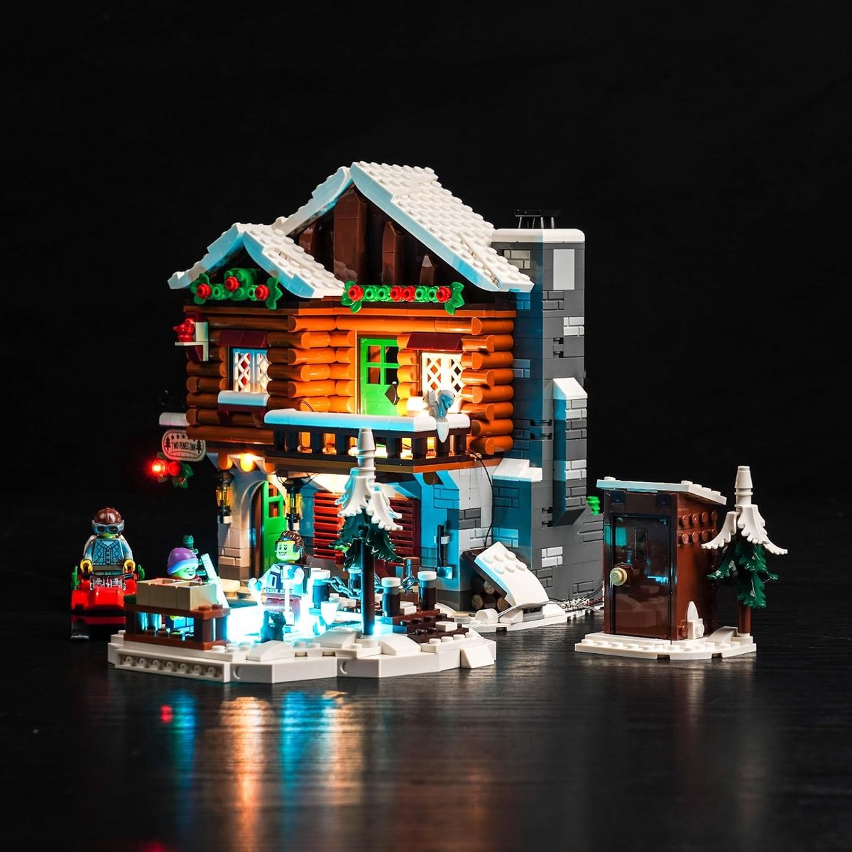 Compatibel met Lego Almhütte 10325 (geen model), decoratieve verlichtingsset voor icons, Alpine Lodge, creatief speelgoed, standaard versie