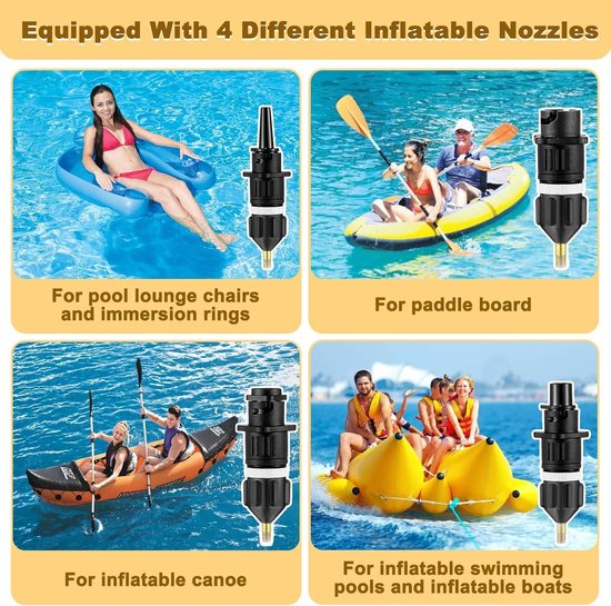 SUP Pompadapter - Ventiel Omvormer - Watersport Accessoire - Universele Compatibiliteit - 78 x 34 cm - Zwart — afbeelding 2