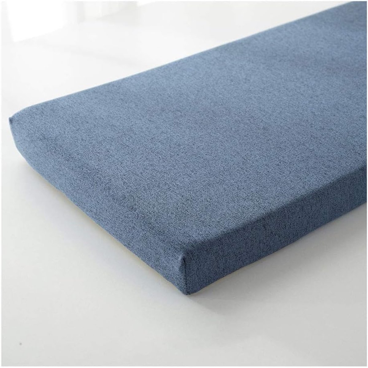 3-zitsbank kussen - luxe tuinbank kussen, afneembare sneldrogende bank kussenhoes tuinbank kussen stoel kussen tuin bank patio pad -G24 blauw 80×30×5cm (31×12×2in)