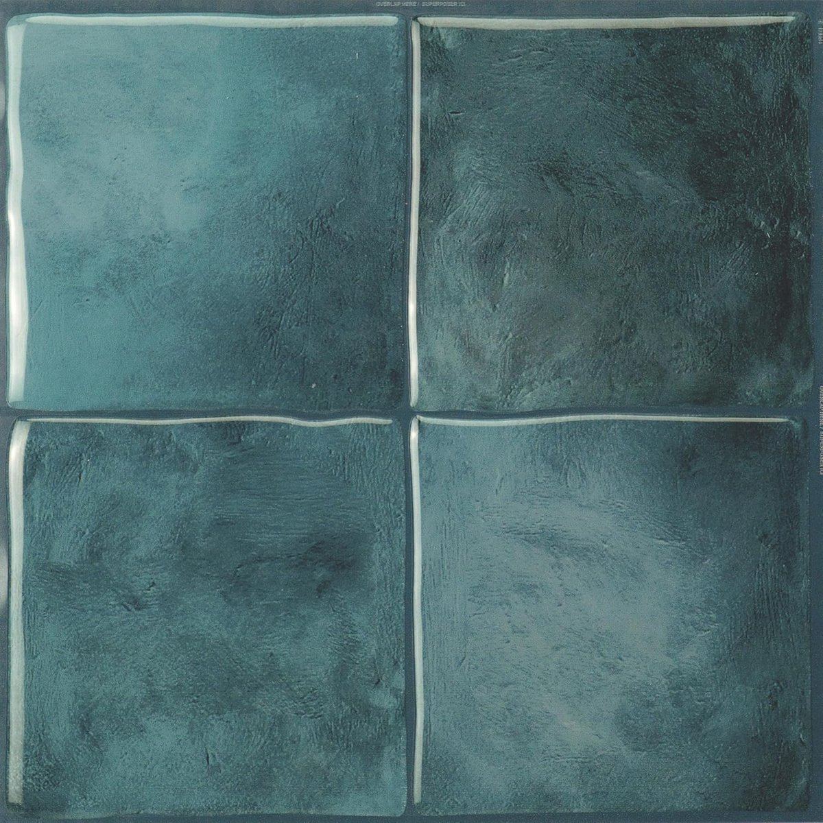 Tiles Plaktegels Zelfklevend, Zellige Krijtwit, 22,86x22,86 cm | Set van 5 (0,26 m²), Glanzend, Hitte-/vochtbestendig, Laag VOC, Keuken/Badkamer, Ideaal voor huurders, Gemaakt in Canada