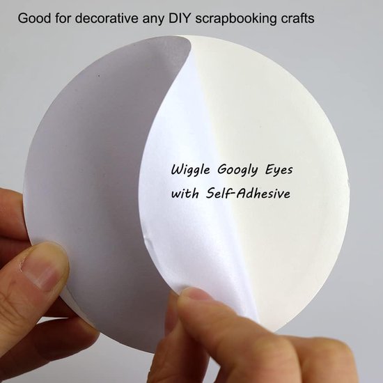 Ogen Sticker, Set van 2 Grote Ronde Ogen Sticker, Grote Ogen Mobiel, Creatieve Decoraties, voor Scrapbooking Ambachten Accessoires DIY Craft Poppen Decoraties (7cm) — afbeelding 5