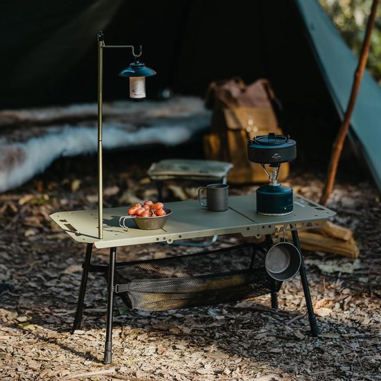 Campingtafel Vouwbaar - Picknicktafel Outdoor - Buiten Leven - Compact Opvouwbaar - 80 x 54 x 40 cm - Groen — afbeelding 4