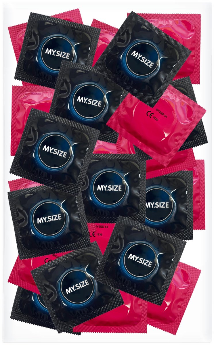 MY.SIZE 64mm condooms, 25 stuks in zak – Condooms voor mannen