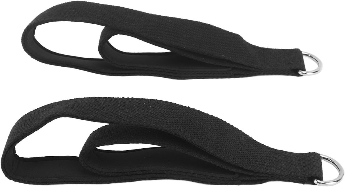 Verstelbare Pilates Straps voor Thuisgym, 2 Stuks Antislip Oefenriemen met D-Ring, Ideaal voor Reformer en Yoga Training