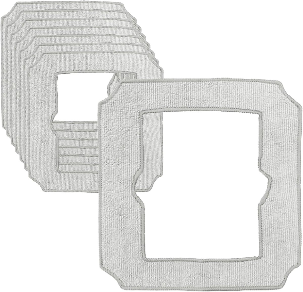 8-delig, compatibel met Winbot W1 Pro/W1/W2 Omni/W2, vervangende dweilset, microvezel, reinigingsrobot, voor raamreiniging, 213 mm x 215 mm