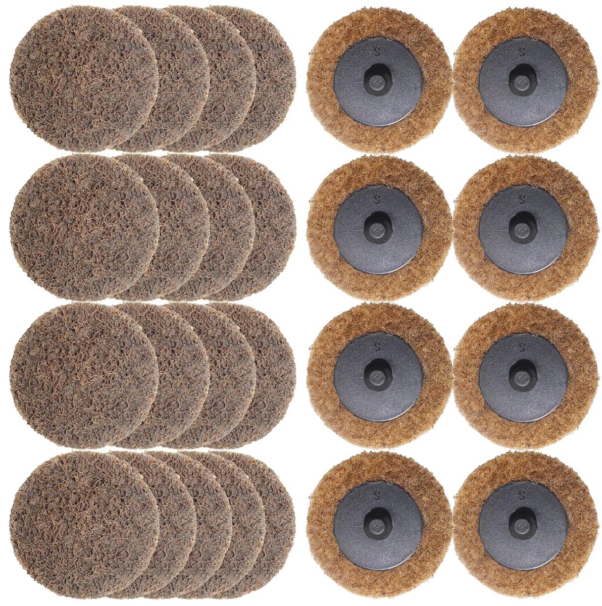 25 St Surface Conditioning Schuurschijf Grof 50 mm | 50mm Rechte Slijper, Nylon Schuurschijf, Vliesschijf Snelwisselschijf, Verf Roest Metaal Roestvrij Staal Ijzer, DGTAA25C1