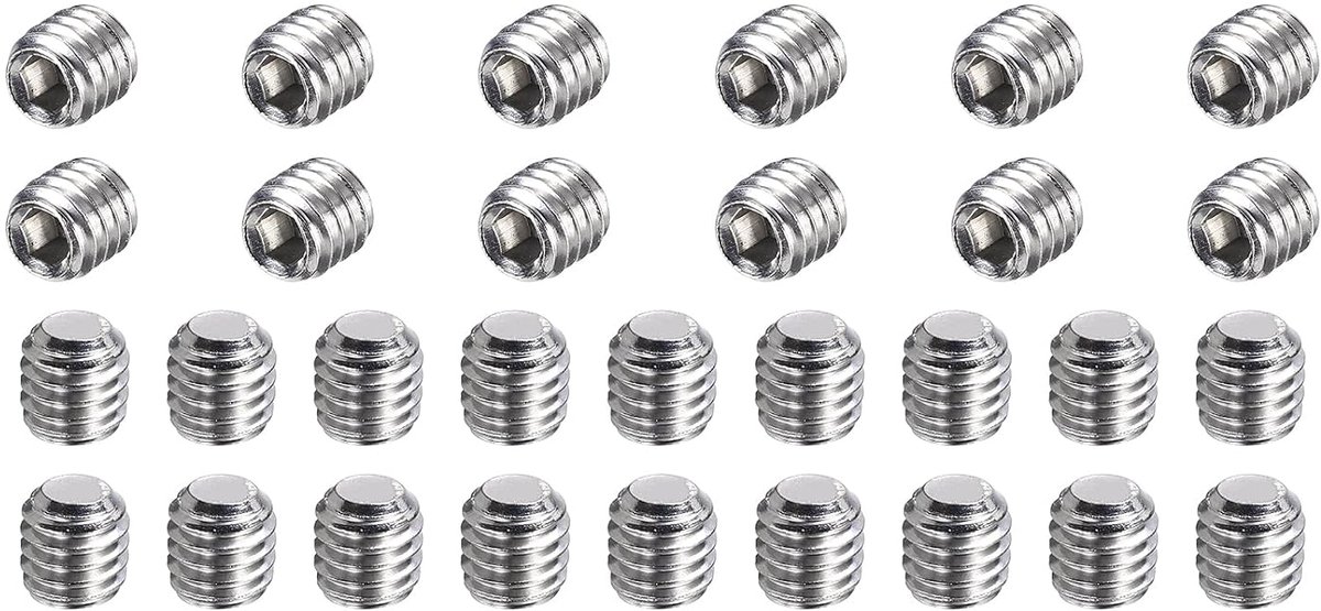 50 stuks kopschroeven M6-1 x 6 mm, 304 roestvrij staal binnenzeskantschroeven voor reparatie van kranen, meubels, doe-het-zelfproject