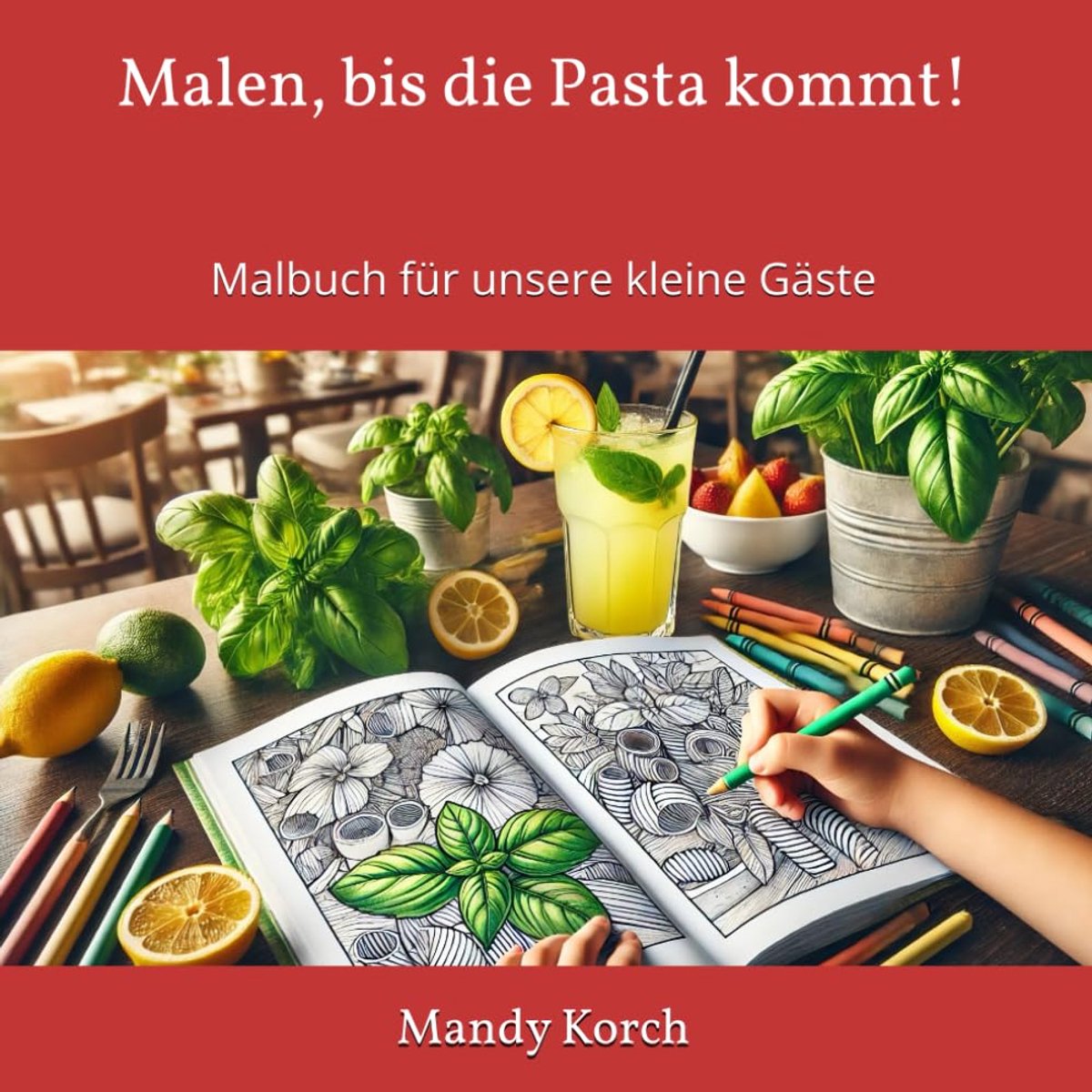Bis die Pasta kommt!: Malbuch für unsere kleine Gäste