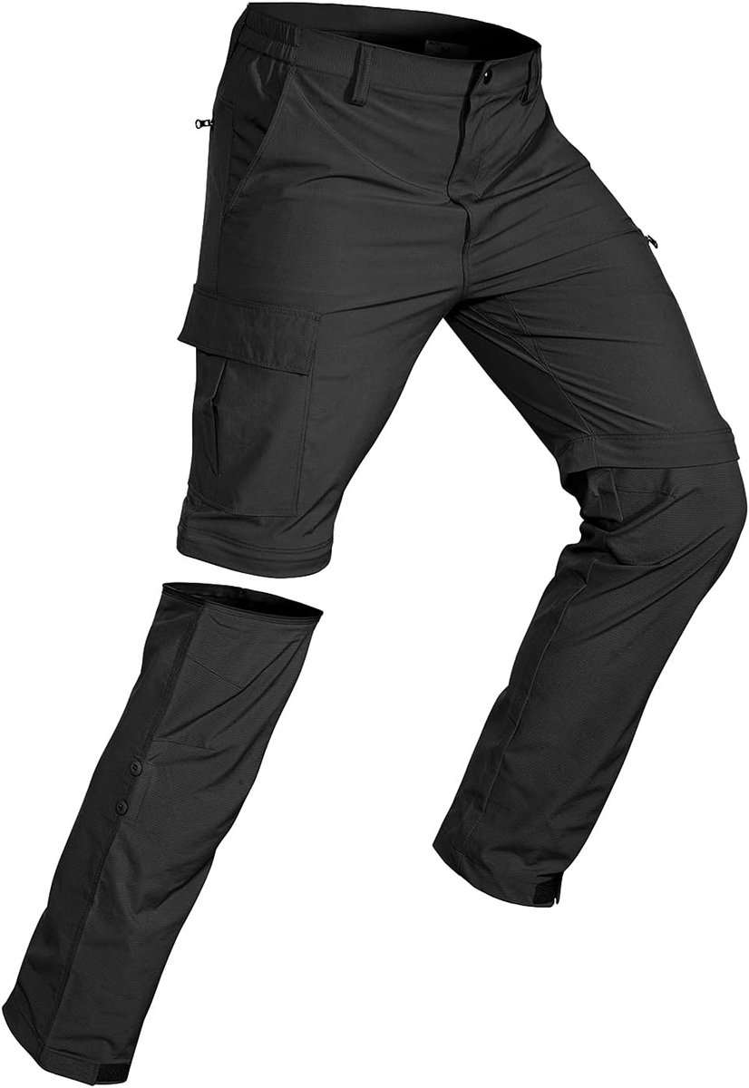 Converteerbare wandelbroek voor heren, sneldrogend, lichtgewicht, afritsbaar, ademend, cargobroek voor outdoor, vissen, safari