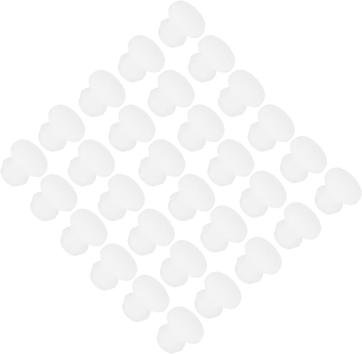 Siliconen afdichtstop, gaten, vergrendeling, afdekking, rubberen platen, draadtype, ronde platen voor afdichting, waterdicht, rubber, keuken, 6 mm diameter, transparant, 30 stuks