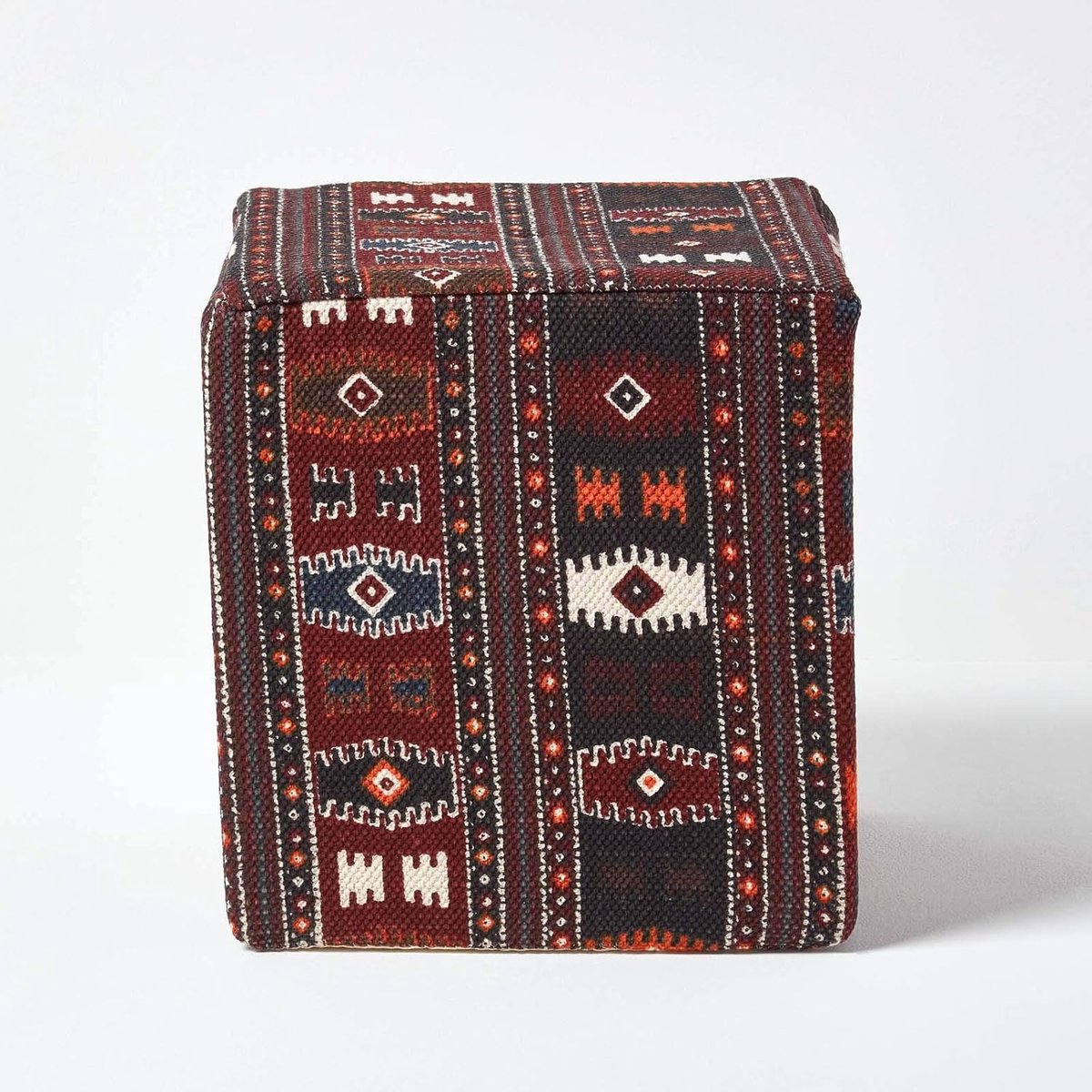 Traditionele Stijl Tall Kilim Voetbank Modern design Cube - 36 x 36 x 38 cm multi