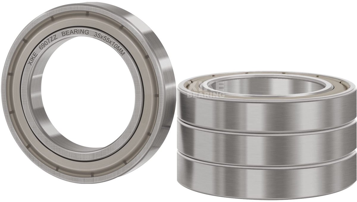 SolidKeus - 4 Stuks 6907ZZ Gesealde Kogellagers 35x55x10mm