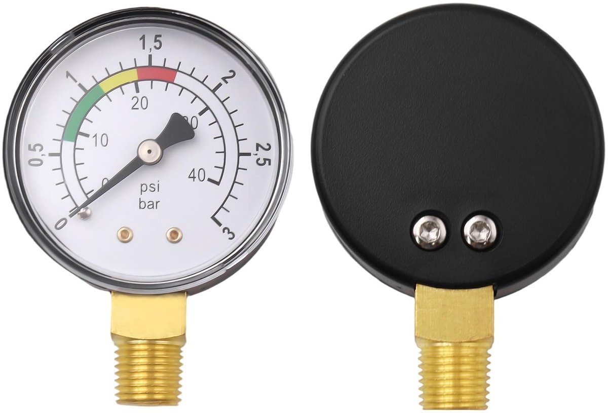 SolidKeus - Waterdrukmeter voor Zwembad en Compressed Air